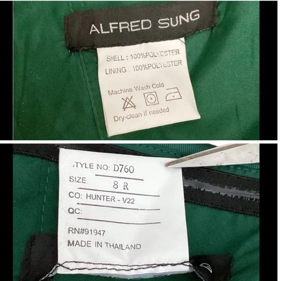 NWT Alfred Sung Off-the-Shoulder Maxi Dress Size 8 - Picture 13 of 16